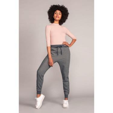 Imagem de Calça Jogging Moletom Lunender Cinza Tam. G-Feminino