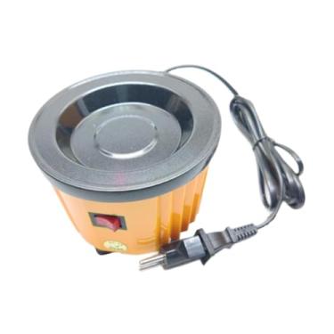 Imagem de Esquirla Cola de cola de cola quente frigideira 100w 60ml Tool resistente Profissional Pote de derretimento EU Plugue para artesanato DIY Combinando de, Amarelo