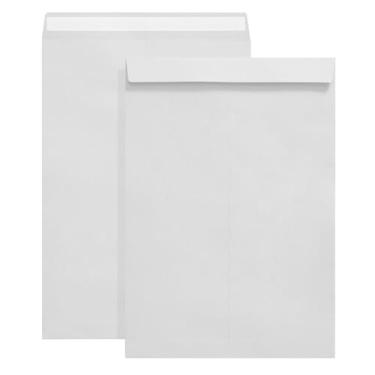 Imagem de Tanshuqin Envelopes de catálogo autoselados brancos de 23 x 32 cm para cartões de convite, organização e armazenamento, fotos, documentos (100 peças)