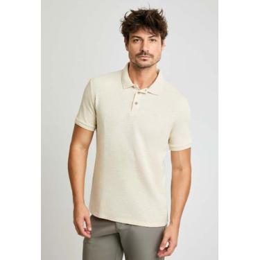 Imagem de Polo Docthos Slim Manga Curta Textura, 010 natural, P