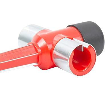 Imagem de Steelman Ferramenta de manutenção automotiva de limpeza de postes de terminal de bateria de 4 vias, limpa grampos de terminal, limpa e remodela os postes, escovar a corrosão