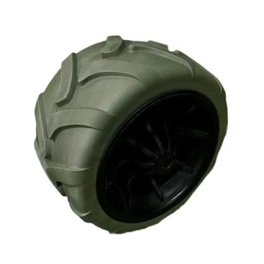 Imagem de Bothyi Peça de reposição para rodízios de poliuretano sólido para cortador de grama e carrinho de praia dobrável, Cinza Azul