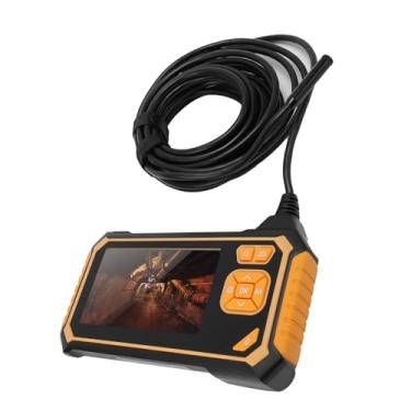 Imagem de Yunseity Câmera de Endoscópio de 2MP 1080p, Câmera de Inspeção Industrial de 4,3 Polegadas de Cor HD Com 8 Luzes LED, IP67 à Prova D'água para Reparos Automotivos, Inspeções (5m / 16,4ft)