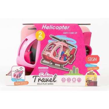 Imagem de Helicóptero Para Boneca Rosa de Brinquedo - Fashion Travel com 2 Assentos