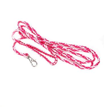 Imagem de Dioche Arnês de Animais Pequenos e Ajustáveis para Hamsters, Porquinhos -da -índia e esquilos? Nylon Macio Com Design de Sino para Caminhar Ao Ar Livre Em Azul e Roxo (Rosa + rosa vermelho)