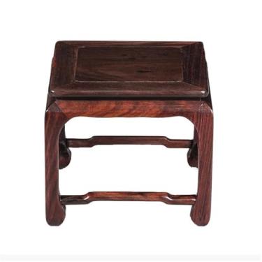 Imagem de ZzleoyuUUs-12 Suporte de exibição base quadrada pedestal de exibição com perna alta, bule de chá, suporte de exibição de decoração para tanque de peixes