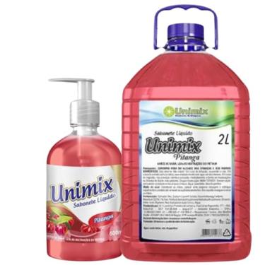 Imagem de Kit Sabonete Líquido Unimix Pitanga 2,5 litros - Energia da natureza com perfume marcante e cuidado diário