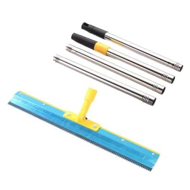 Imagem de Generic Rodo de piso para pintura de cimento epóxi, ferramenta de revestimento de metal profissional serrilhada para pisos epóxi, nivelamento automático e