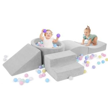 Imagem de Blocos de escalada de espuma e Ball Pit Elftopia para crianças de 1 a 