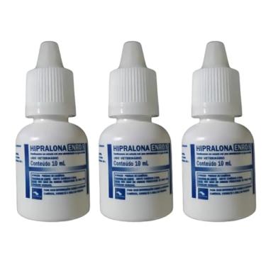 Imagem de 3x Antibiótico Oral Hipralona Enro-s Rouquidão 10ml