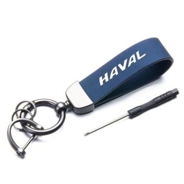 Imagem de Chaveiro De Couro E Metal Para Haval H6 Dargo M6 H9 F7 F7X Jolion X DO