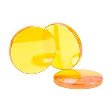 Imagem de LINKYCARE Espelho a laser para máquina de corte de gravação a laser de CO2, lente focal a laser de CO2, peças de máquina de gravação para trabalho manual, espelho de menisco com cortador a laser