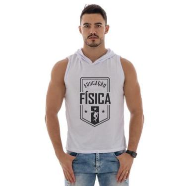Imagem de Camiseta Regata Masculina Com Capuz Machão Estampa Profissão - DuChico