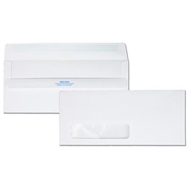 Imagem de Quality Park, QUA21318, Envelopes de Janela Redi-Seal Nº 10, 500/Caixa, Branco