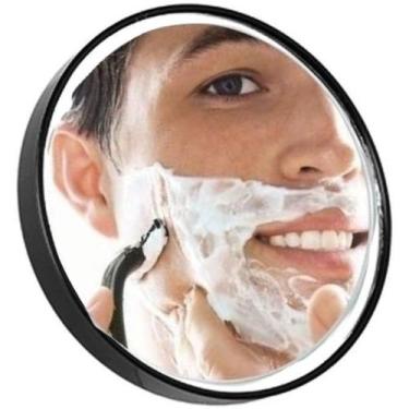 Imagem de Espelho Lente Aumento 10x Maquiagem 13cm Ventosas De Fixação 2 Ventosa