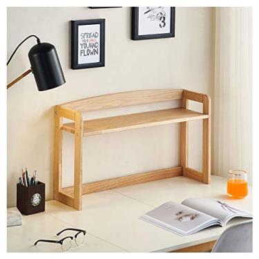 Imagem de Estante de livros, estante de mesa, estante de livros multifuncional, para mesa, para armazenamento de arquivos, sala de estudo, estante adequada para escritório, sala de livros, estante de escritório