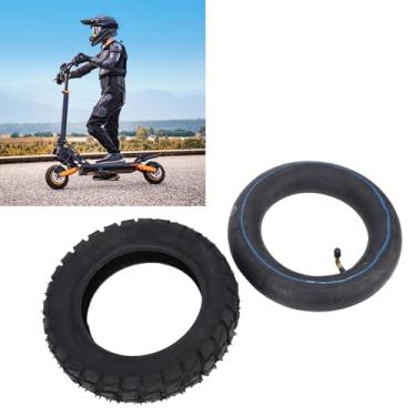 Imagem de Asixxsix Conjunto de pneus e câmara de ar off-road 255x80, padrões de listras em bloco para melhor aderência, com câmara de ar 10x2 50 para mini-bikes elétricas de 10 polegadas