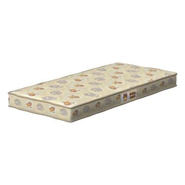 Imagem de Colchão Infantil Probel Gold Am Animal Baby com Espuma D18 10x60x130cm - Amarelo 