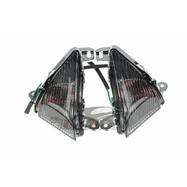 Imagem de Compatível com Suzuki 2006 -2019 Ninja ZX-14 / ZX-14R; Suzuki 2006-2019 ZZR1400 / ZZR 1400 ABS; Idicador de luz piscante frontal/traseiro (pisca frontal + lâmpadas, lentes de fumaça)