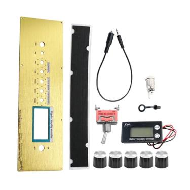 Imagem de KiBcsLic Painel frontal do amplificador de potência eletrônico, controle do de áudio central, controle de volume, liga de alumínio para TV automotiva,