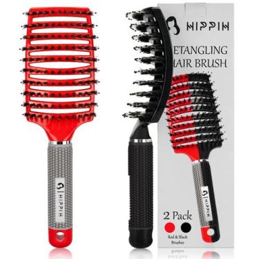 Imagem de Escova de cabelo HIPPIH Voremy Magical Brush Detangler, pacote com 2