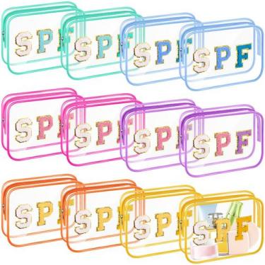 Imagem de Bolsas de maquiagem Kacctyen Clear em PVC impermeável com adesivo de c