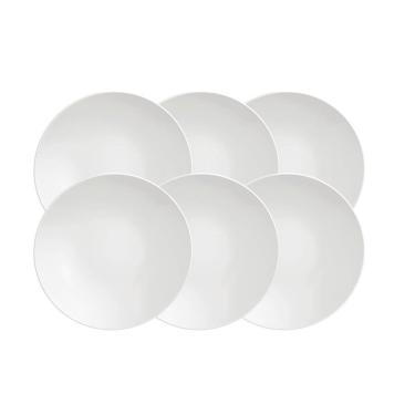Imagem de Conjunto De Pratos Sobremesa Tramontina Sophia Em Porcelana 21cm 06 Peças