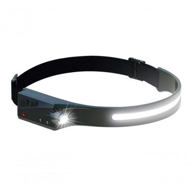 Imagem de Lanterna De Cabeça Led Recarregável Com Sensor De Movimento, 350 Lúmens, Ipx4 à Prova D'água, 8 Horas De Duração