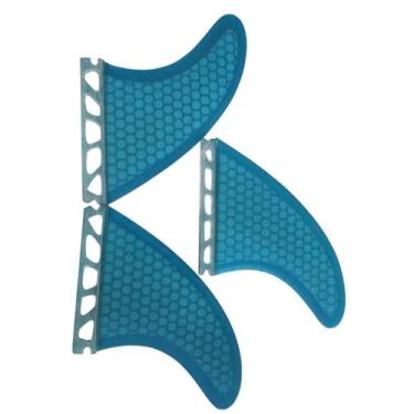 Imagem de oshhni 3 peças de quilhas para prancha de surfe direita esquerda centro fácil de instalar quilhas de surfe Tail Thruster para bote profissional piscina ao ar