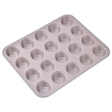 Imagem de Bakeley Mini Muffin Pan, 20-Cavity Non-Stick Mini Cupcake Pan Bakeware for Oven Baking (Champagne Gold)