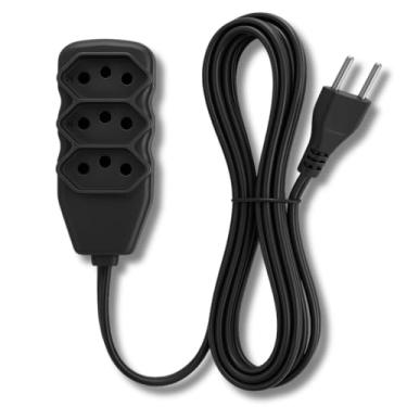 Imagem de Extensão Elétrica Slim 3 Tomadas Tripolar Bivolt 3, 5 e 10 Metros (5 Metros)