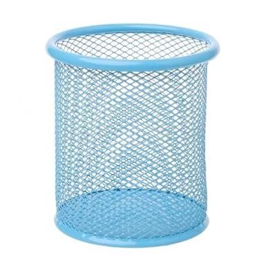 Imagem de Porta-Lápis Caneta Lápis Redondo Metal Aramado(6,Azul)