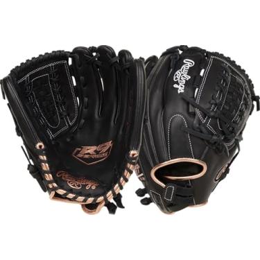 Imagem de Rawlings | Luva de softbol Fastpitch da série R9 | 30 cm | RHT | Teia de cesta de renda dupla | Preta