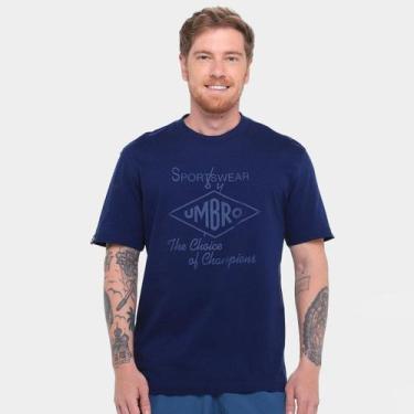 Imagem de Camiseta Umbro Choice of Champions Masculino, Marinho, P