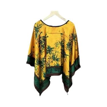 Imagem de Blusa Solta De Chiffon Com Estampa Sexy Para Praia De Verão Feminina, 