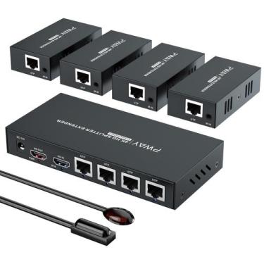 Imagem de Divisor extensor HDMI PAYTEK 1x4 HD 4K @60Hz via Ethernet - PWAYTEK