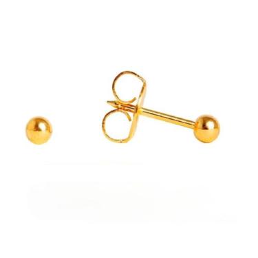 Imagem de Brinco studex system 75 baby bolinha 3mm - cod 123, Dourado