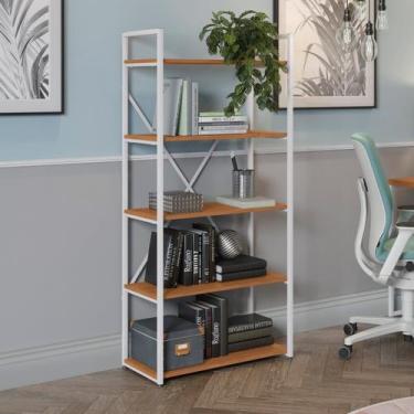 Imagem de Estante para Livros Alta 5 Prateleiras 150cm X 72cm Industrial - Kappe