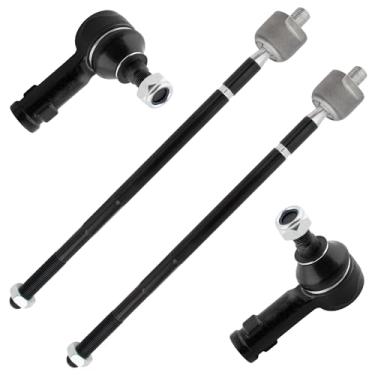 Imagem de YMAUGP Conjunto de 4 terminais de direção interna e externa dianteira esquerda direita serve para 1411054634 EV800638 4422A012 4422A018 ES800471 para Mitsubishi Outlander 2007-2017 para Mitsubishi