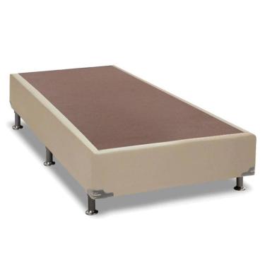 Imagem de Base para Cama Box Ortobom Sommier Couro Sintético Bege