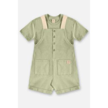 Imagem de Conjunto com Jardineira e Camiseta Up Baby, Verde, 10