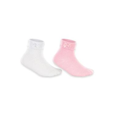 Imagem de Kit 2 Pares de Meias Bebê Cano Médio Lupo 2035-088, 16/23