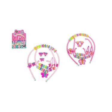 Imagem de Kit Acessórios Infantil Beauty Beleza Borboleta - DMToys