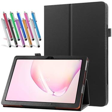 Imagem de elitegadget Capa para tablet Boost Celero5G TAB 10,9 polegadas lançado em 2025 - Capa de couro PU leve com 1 caneta stylus aleatória (preto)
