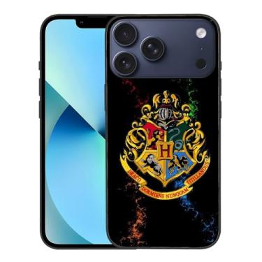 Imagem de BOXUEZHENU Compatível com capa moderna para iPhone 17 Pro Max, capa protetora à prova de choque resistente a arranhões TPU macio (Harry-Magic-6)