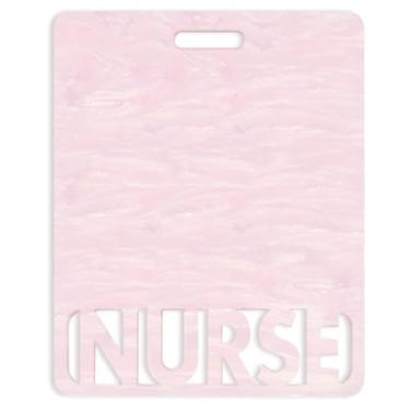 Imagem de Emblema estendido de enfermeira amigo horizontal fofo crachá amigos para enfermeiras colorido e glitter acrílico etiqueta de enfermeira tamanho perfeito para identificação de enfermagem estendida