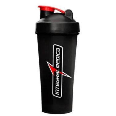 Imagem de Coqueteleira Preta 1 Dose 600ML Integralmedica