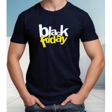 Imagem de Camiseta Camisa Algodão Feminina Masculina Adulto Black Friday Para lo