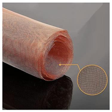 Imagem de XXIOJUN Tecido de malha de cobre malha fina, 99,9% cobre puro #40 tela de malha tecida (cor: cobre vermelho, tamanho: 0,5 x 1 m)