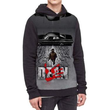 Imagem de Moletom Com Capuz Supernatural Dean Winchester Ref:251 - smoke, Preto,
